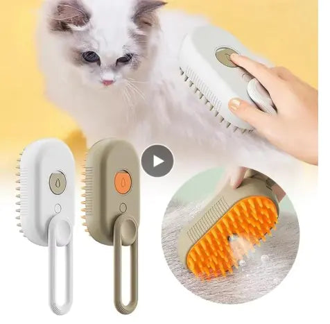 Cat Steam Brush – Gentle Grooming for a Clean & Happy Cat