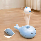 Cat Toys Electric Jet Floating Ball Cat Toy Whale Shaped Cat Toy Interactive Portable USB Dual Function Fan Pet Toy for Teaser
